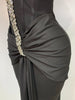 Women Sexy Off Shoulder Black Long Diamond Bodycon Bandage Dresses Celebrity Elegant Evening Party Nightclub Wedding Guest Dress