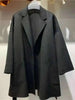 Autumn Women Elegant Double-sided Long Sleeve Solid Color Cardigan Cashmere Soft Coat Female 2W402