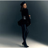 Sexy Hollow Out Puff Sleeves Top Women Chic Waist-cinching Single-breasted Shoulder Pad Short Coat Lady Solid Outwear