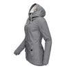 Women Hooded Zipper Coats Winter Warm Thick Fleece Jackets Solid Casual Fit Pockets Parkas Ladies Hooded Hooded Outwear