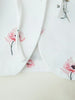 Women Blazer Lace-up Blazer for Women Printed Lapels Ladies Blazer Top Elegance Chic Women Coat