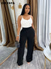 Women High Waist Wide Leg Pants Streetwear Casual Active Trousers