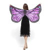 1pc Womens Butterfly Wings Polyester Butterfly Cape for Stage Dress-up Shawl Cloak Fancy Dress Costume 150x70cm