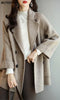 Stylish Long Sleeve Loose Pockets Women Woolen Jacket Autumn Winter Elegant Lapel Thick Female Jackets