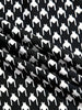 Womens Long Sleeve Turtheneck Knee Length Business Casual Party Houndstooth Patchwork Zipper Pencil Bodycon Sheath Dress
