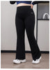 Plus Size Fit Yoga Flared Trousers for Women Semaless Two Sides Pocket Leggings High Waist Push Up Butt Gym Trainning Leggings
