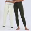 Winter Thermal Leggings Womens Solid Color Thick Pants Warm High Waist Solid Color Outdoors Casual Classic Leggings