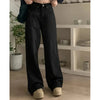 Women Loose Jeans Female High Waist Streetwear Designer Wide Leg Trousers Female Classic Gray Goth Straight Leg Pants