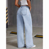 High Waist Wide Leg Jeans Women Vintage Washed Loose Straight Denim Pants Streetwear Casual Baggy
