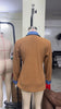 Women Coats Autumn Spring Turn Down Collar Metalic Button Patchwork Slim Basic Jackets XXYL-6416