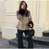 Women's Fur Patchwork Leather Jackets Furry Collar Slim Buttons Full Sleeve Female Coat Autumn Lady Street Outerwear