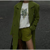 Autumn Winter Solid Women's Woolen Overcoat Urban Long Sleeve Lapel Button Female Outwear Elegant Lady Overcoats