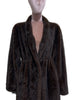 Winter Long Black Elegant Stylish Thick Warm Fluffy Hairy Soft Faux Mink Fur Coat Women Stand Collar Sashes