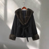 Elegant Faux Fur Thicken Jackets Women's Long Sleeves Pockets Patchwork Belts Hoodie Coat Winter Chic Warm Outerwear