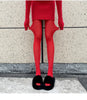 Women's Tights Slim Stockings Pantyhose Elastic Large Size Leggings Red Women's Sexy Tights Spring Autumn Winter