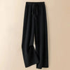 Thick Warm Knitted Casual Chic Basic Soft Elastic High Waist Women's Pants Korean Straight Ankle-Length Pants For Women