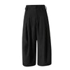 Winter Thick Warm Pants For Women High Waist Pleated Wide Leg Trousers Office Lady Clothes Minimalism 26C967