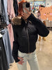 Autumn & Winter High-Waisted Cropped Jacket Sweet Warm Cotton Padded Coat Women Fur Collar Hooded Jacket Y2k Parkas Streetwear