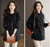 Down Cotton Jacket Comfortable Elegant Loose Women's Winter Parka Hooded Splicing Appear Thin Female Knitting Jacket