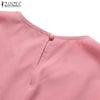 Women Muslim Maxi Dress Solid Color O-Neck Long Sleeve Turkish Abaya Robe Casual Elegant Party Oversized Vestidos