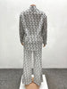 Autumn Set Woman 2 Piece Printing Long Sleeves Lapel Shirt High Waist Loose Wide Leg Pants Pant Sets Female Outfit