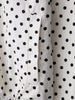Women Elegant Polka Dot Pink Jacket Single Breasted High Collar Drawstring Coat Spring Lady Street Outwear