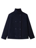 Women Stand Collar Spring Woolen Coats Single Breasted Loose Female Long Sleeve Jacket Office Lady Street Short Coat