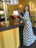 Casual Polka Dot Dress Women's Slim O-neck Full Sleeve High-Waisted Floor-Length Dresses Spring Autumn Robes