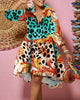 Women Sexy Printed Shirt Dresses Chic V Neck Loose Long Sleeve Dress Causal Vacation Female Mini Vestidos Robe Clothing