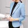 Blazer Ladies, Pocket Jacket, Slim Fit Long-sleeved Korean Style Office Traf Tangada