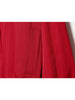 Red Short Jacket For Women Loose Fit V Collar Long Sleeve Coat Spring Autumn Female Street Outerwear