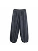 Women's Autumn Versatile Bloomers Plaid Printed Loose Pants Female High-Waist Drawstring Casual Trousers