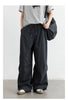 Women Pants Solid Loose Casual Outdoor Workwear Female Wide Leg Trousers Drawstring Windproof Spring Autumn