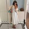Lady Oversized Long Trench Women Coat Stand Collar Single Breasted Loose Wide Sleeve Casual Coats Autumn Winter Chic Jackets