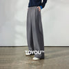 Women's Wide Leg Suit Pants Fall Drapey Seam Detail Tailored Office
