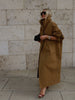Lady Oversized Long Trench Women Coat Stand Collar Single Breasted Loose Wide Sleeve Casual Coats Autumn Winter Chic Jackets