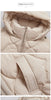 Women's Jacket Winter Plus Size Bio Down Jackets Hooded Quilted Cotton Coat Women Parka Female Clothing Split Hem
