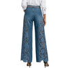 American Lace Hollow Out Elegant High Waist Wide Leg Straight Tube Harajuku Retro Flared Pants High Street Women's Jeans
