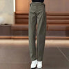 Wide-Leg Overalls Pants Women Korean Spring Autumn High Waist Loose All-Match Casual Narrow Straight Pants Female Trousers