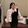 Korean Women Fur Thickening Outwear Advanced Female Faux Fur Coat Coat Autumn Winter Ladies Long Sleeves Plush Jacket
