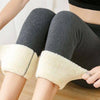 Fleece Lined Thermal Leggings Women Winter Leather Label Tights High Stretch Warm Fleece Lined Pants Outdoor Wear Cold Weather