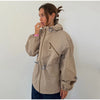 Causal Long Sleeved Grid Female Jacket Drawstring Tight Loose Women's Trench Collar Single Breasted Pocket Outerwear