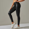 Women Black Pu Leather Pants High Waist Leather Sexy Leggings Trousers Warm Winter Leggings Fleece Trousers Women Thick Stretch