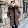 Women's Down Cotton Jacket Comfortable Elegant Ladies Winter Parka Coat Loose Temperament Lady Cotton Padded Outerwear