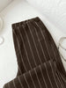 Women's High Waist Striped Wide Leg Pants, Anti-Wrinkle Fabric, Elegant Vertical Stripe Design, Casual Office Commute Essential