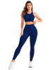 2-Piece Suit, Women's Yoga Suit, Beautiful Back High Waist Trousers Combination, Seamless Elastic Ideal Gym Clothing