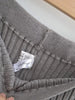American Retro Wood Ears Cuff Ribbed Knitting Flare Pants Woman High Waist Stretch Slim Skinny Trousers Legging Bottom