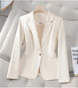 Spring Autumn Long Sleeve Blazer Women Coat Ladies Business Work Suit Jackets Korean Single Button Blazer Female Outerwear