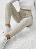 Ribbed Knitted Tight Base Layer Pants Stylish And Comfortable Knit Tights for Women