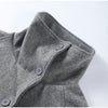 Retro Solid Stand Collar Long Tweed Coat Women Large Lapel Single Breasted Coats With Belt Lady Chic Street Outwear
